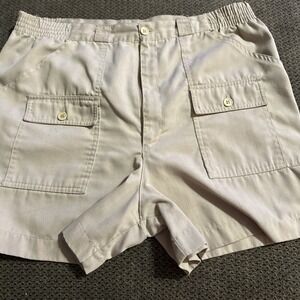 Vintage 70s Half Moon Bay khaki Shorts Mens 36 Length 4 in